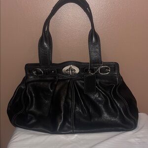 Coach Mia Black leather shoulder bag